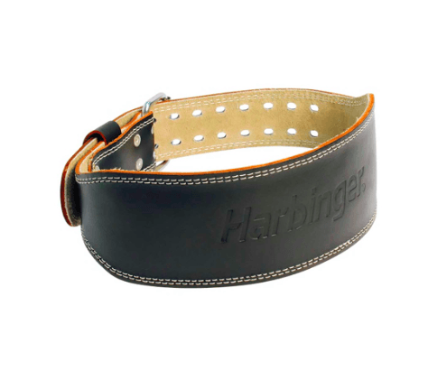 Harbinger 4-INCH Padded Leather Belt - Black