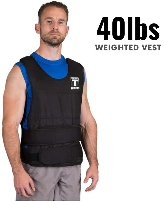 BST Premium 40lb Adjustable Weight Vest