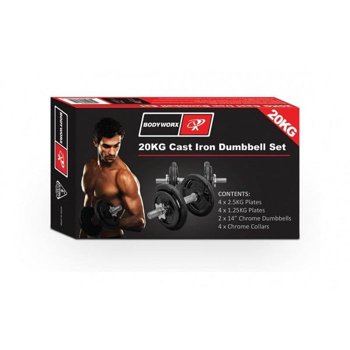 Bodyworx 20kg Dumbbell Set - SUPER SALE PRICE!