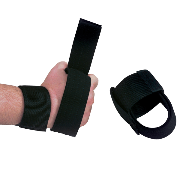 Body Solid Nylon Power Lifting Straps, Pair, Black