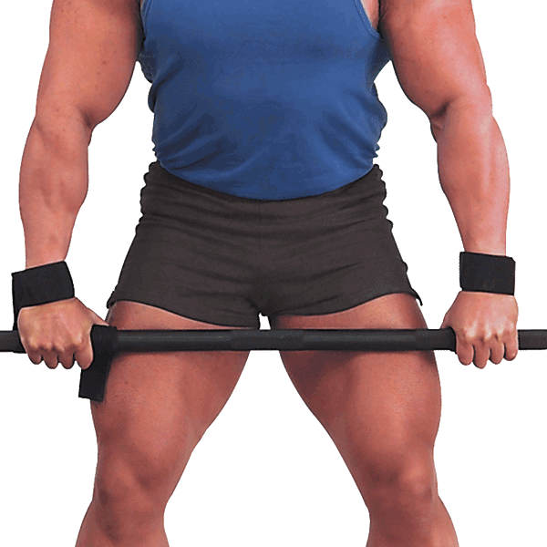 Body Solid Nylon Power Lifting Straps, Pair, Black
