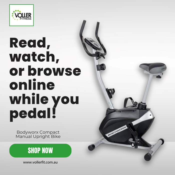 Bodyworx Compact Manual Upright Bike - AVAILABLE FOR IMMEDIATE DELIVERY