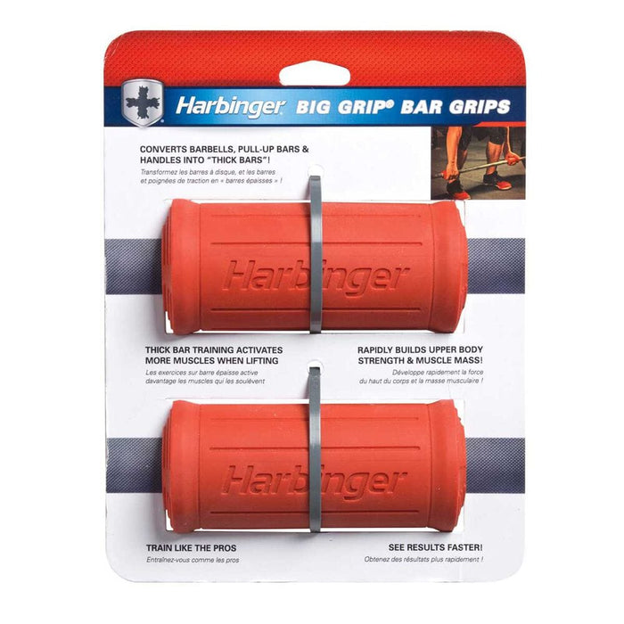 Harbinger Big Grip Bar Grips, RED