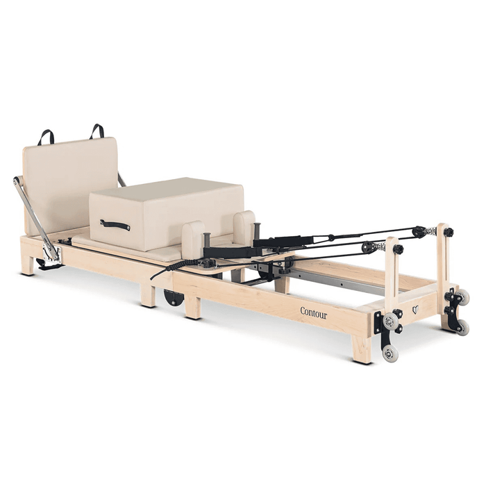 Lifespan Contour Folding Wooden Pilates Reformer Machine, Beige - LIMITED STOCKS