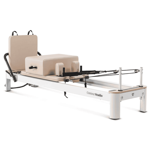 Lifespan Contour Studio Commercial Pilates Reformer Machine, Beige PRE ORDER FOR EARLY JANUARY DELIVERY - Limited Stocks