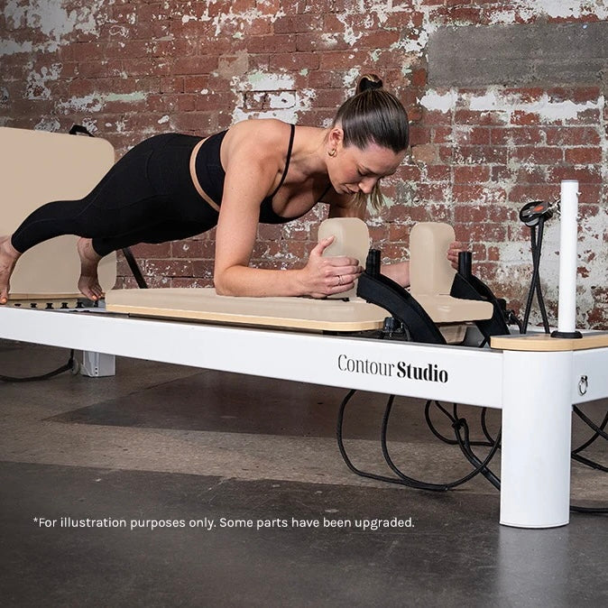 Lifespan Contour Studio Commercial Pilates Reformer Machine, Beige - PRE-ORDER NOW! Limited stock arriving. Don’t Miss Out!