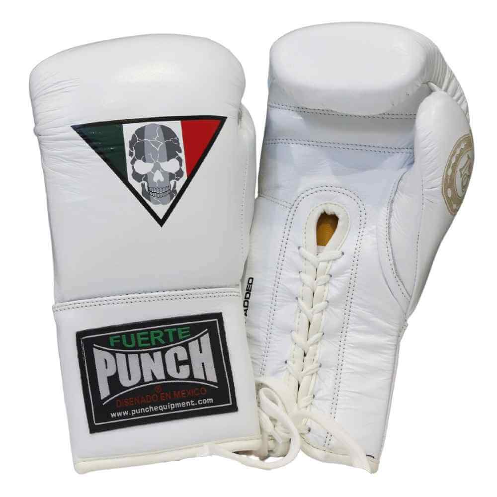 Punch Mexican LUCKY 13 - LACE UP - White