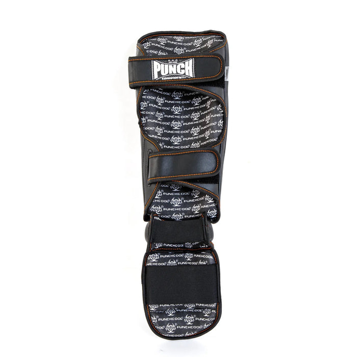 PUNCH Precision Plus Black Diamond Shin Guards - Black