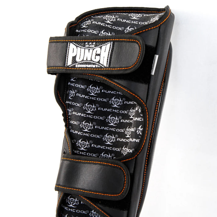 PUNCH Precision Plus Black Diamond Shin Guards - Black