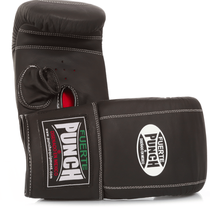 Punch Mexican Fuerte Boxing Bag Mitts, Matt Black