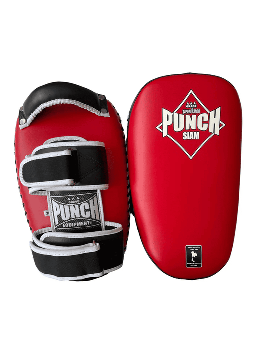 PUNCH Siam Leather Curved Thai Pad - Double Strap