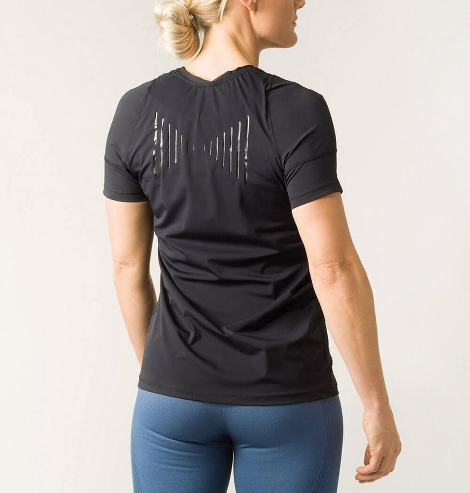 Swedish Posture - Reminder Posture T-Shirt for Women - Posture Corrector, Black or White