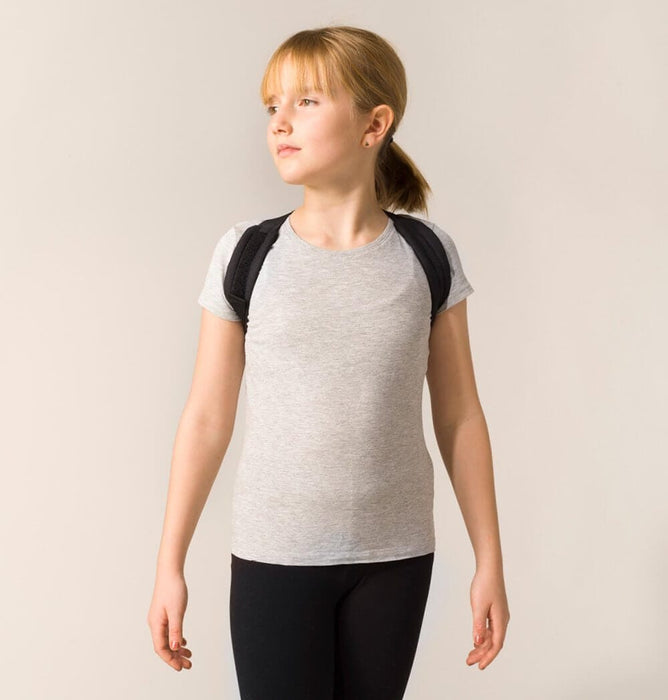 Swedish Posture - Kids' Posture Brace - Unisex - Posture Corrector in White, Black, or Pink