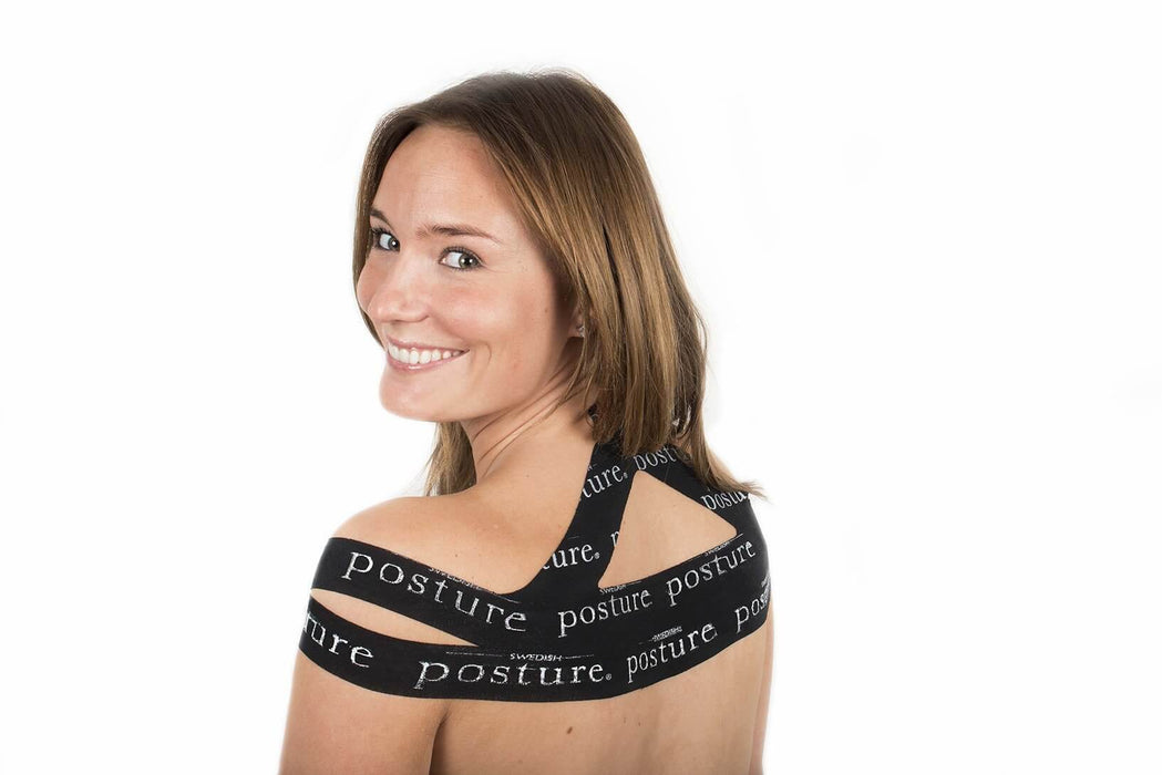 Swedish Posture Kinesio Tape Upright, Black