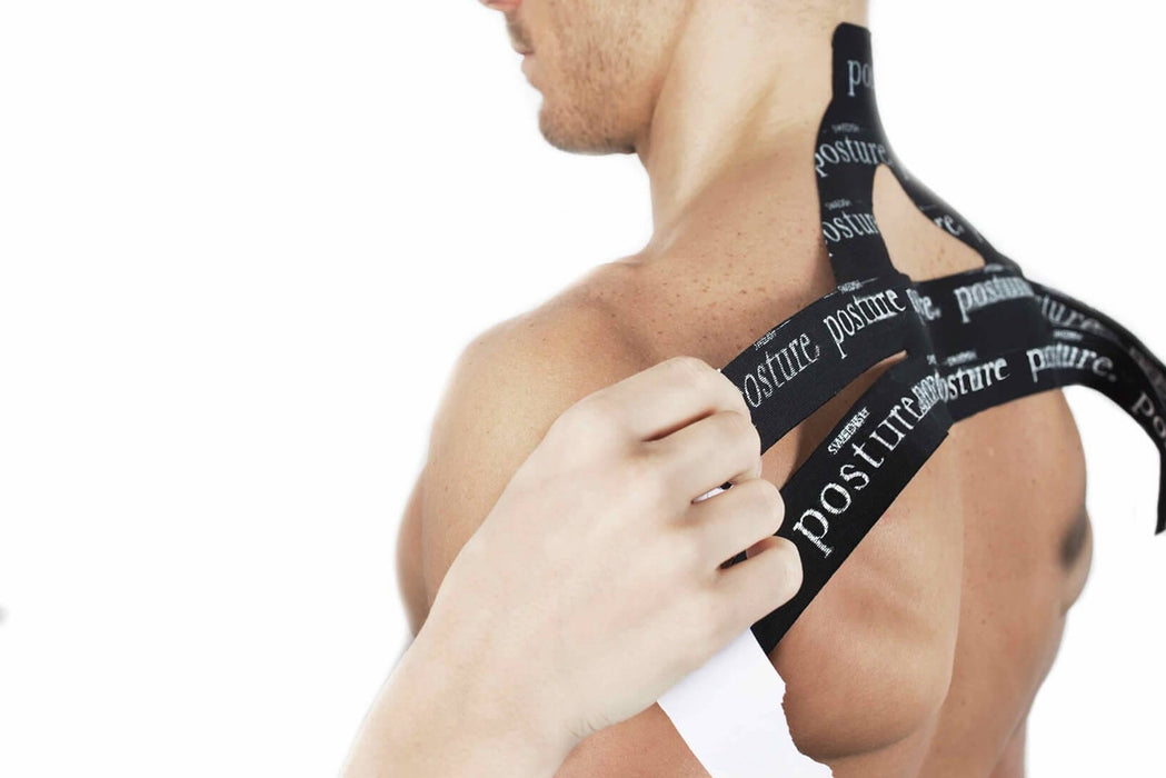 Swedish Posture Kinesio Tape Upright, Black