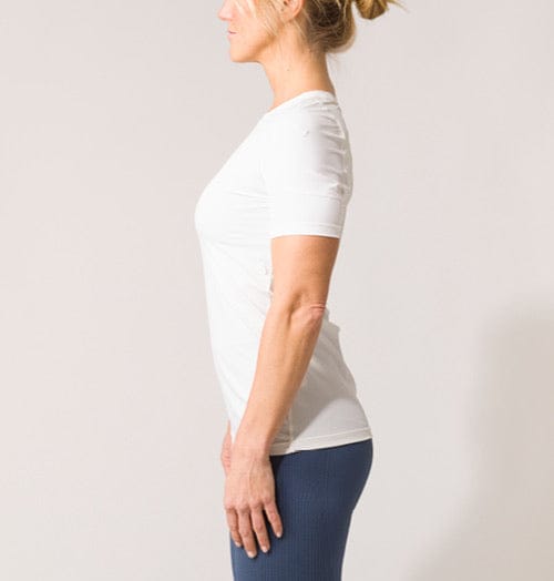 Swedish Posture - Reminder Posture T-Shirt for Women - Posture Corrector, Black or White