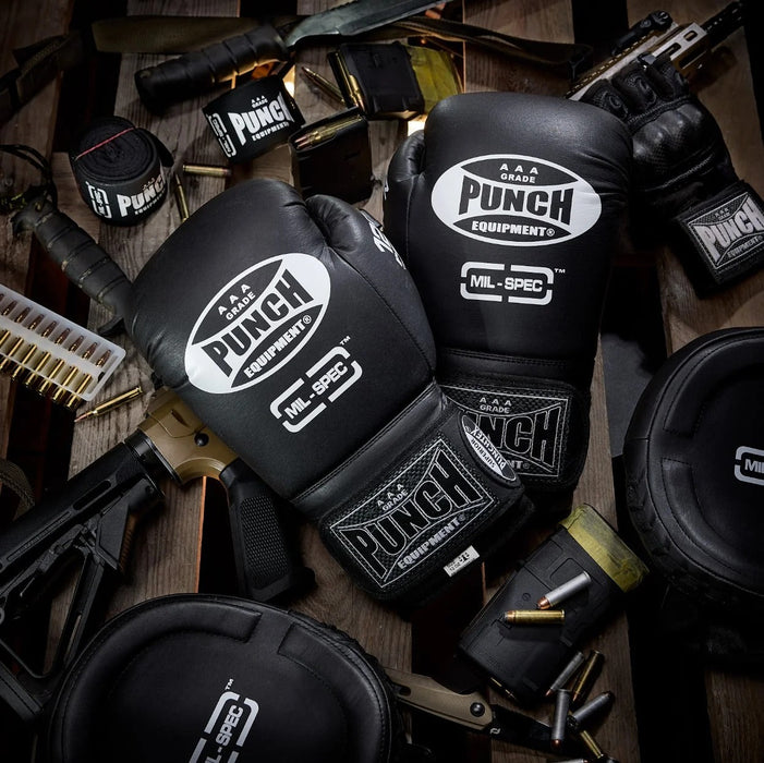 PUNCH Hand Wraps - Mil Spec - 4.5m - 3 SET - BLACK