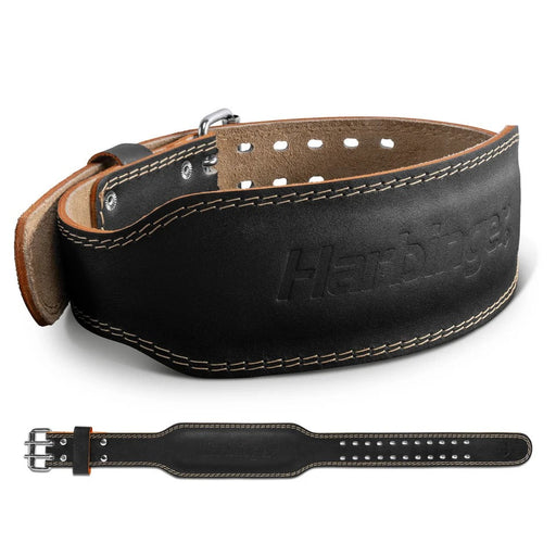 Harbinger 4" Padded Leather Weight Lifting Belt 2.0