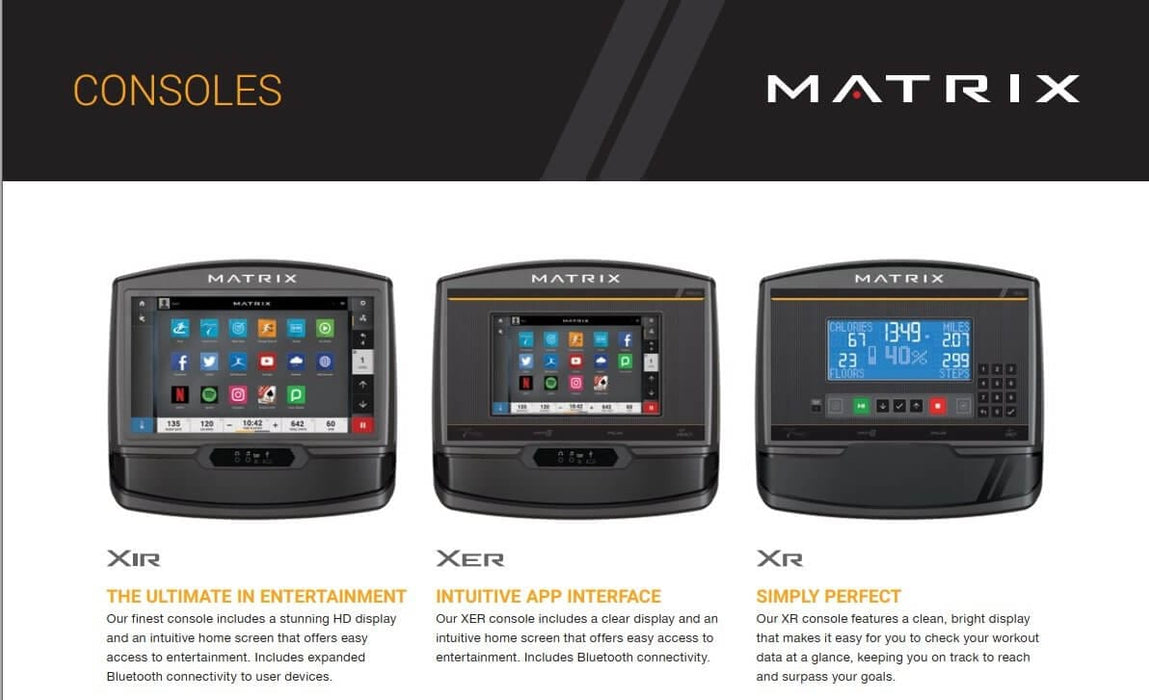 Matrix E30 Suspension Elliptical with XR/XiR Console — VollerFit