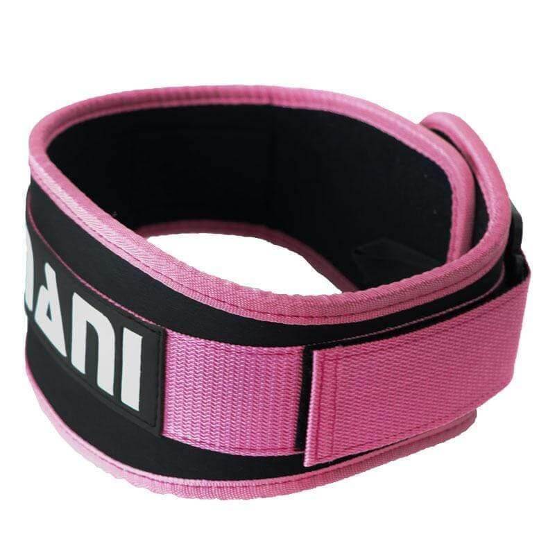 Mani Contoured Weight Lifting Belt 4 inch PINK