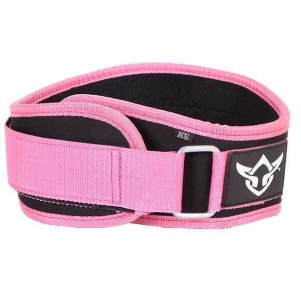 Mani Contoured Weight Lifting Belt 4 inch PINK