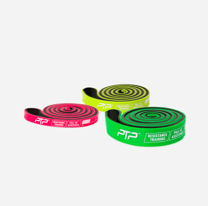 PTP Superband Dual Colour Combo+ 3pack, Ultra Light, Light, and Medium Resistance