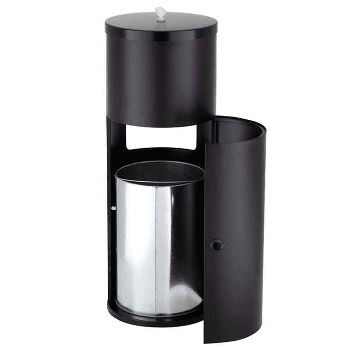 Wow Wipes Matte Black Floor Dispenser Bin