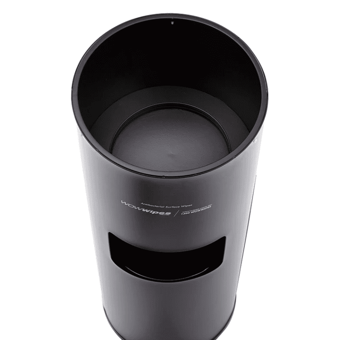 Wow Wipes Matte Black Floor Dispenser Bin