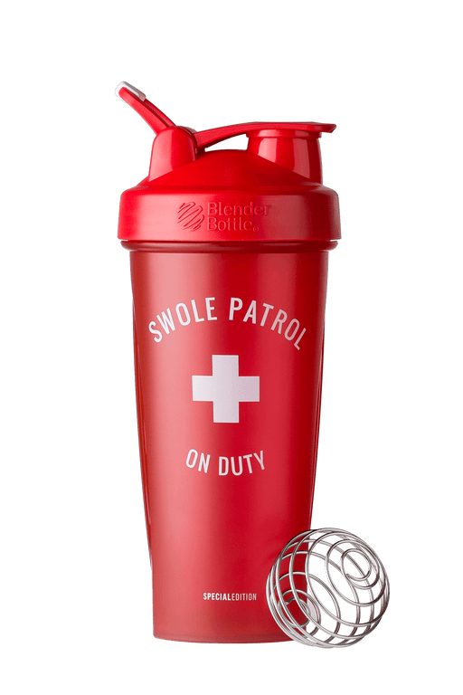 BlenderBottle® Classic™ 'Just For Fun’ 825ml Swole Patrol On Duty - Supplement Shaker Bottle