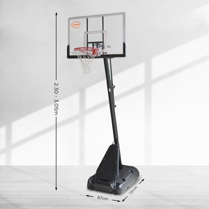 Kahuna Portable Basketball Hoop System 2.3 to 3.05m for Kids & Adults - Free Shipping