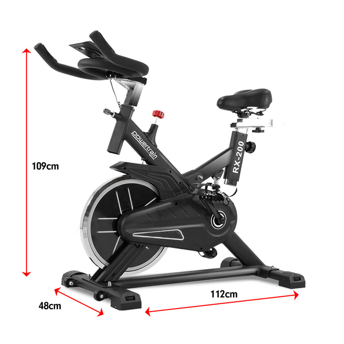 PTS RX-200 Exercise Spin Bike Cardio Cycling - Black - Free Shipping!