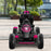 Kahuna G18 Kids Ride On Pedal Go Kart - Rose Pink - Free Shipping