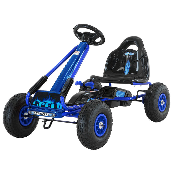 Kahuna G95 Kids Ride On Pedal Go Kart - Blue - Free Shipping