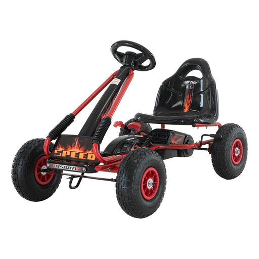 Kahuna G95 Kids Ride On Pedal-Powered Go Kart  - Red - Free Shipping