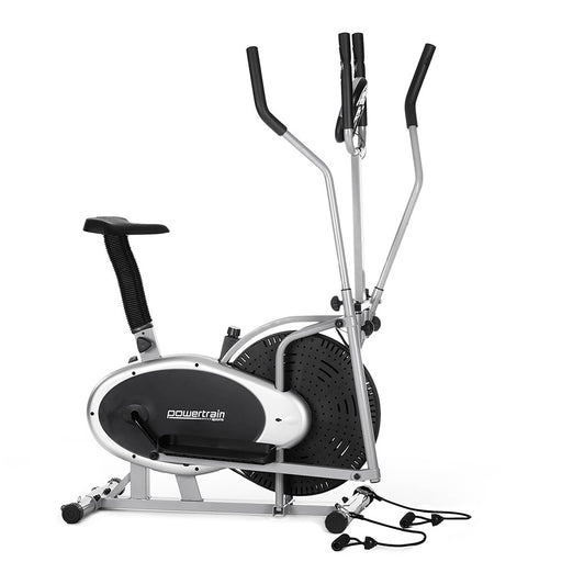 PTS 3-in-1 Elliptical Cross Trainer Exercise Bike with Resistance Bands - Free Shipping