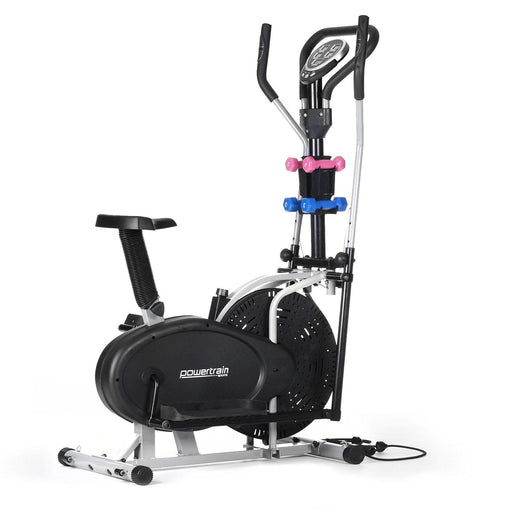 PTS 5-in-1 Elliptical Cross Trainer Bike with Dumbbell Sets - Free Shipping