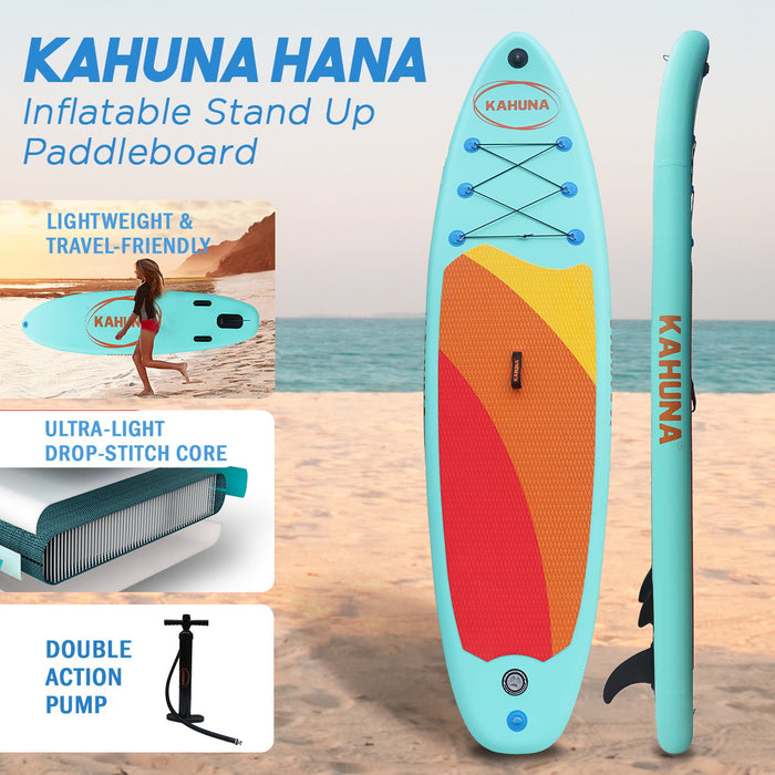 Kahuna Hana Inflatable Stand Up Paddle Board 10ft6in iSUP Accessories - Free Shipping