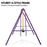 Kahuna Kids 4-Seater Swing Set Purple Green -  Free Shipping