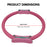 Powertrain Pilates Ring Band Yoga Home Workout Exercise Band Pink