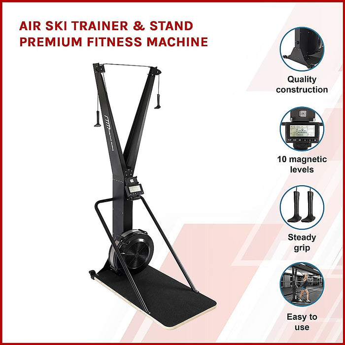 Air Ski Trainer & Stand Premium Fitness Machine - FREE delivery