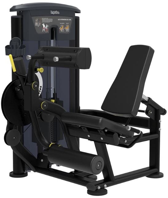 Impulse Full Commercial Pin Loaded Leg Extension/Leg Curl 200lb Stack ...