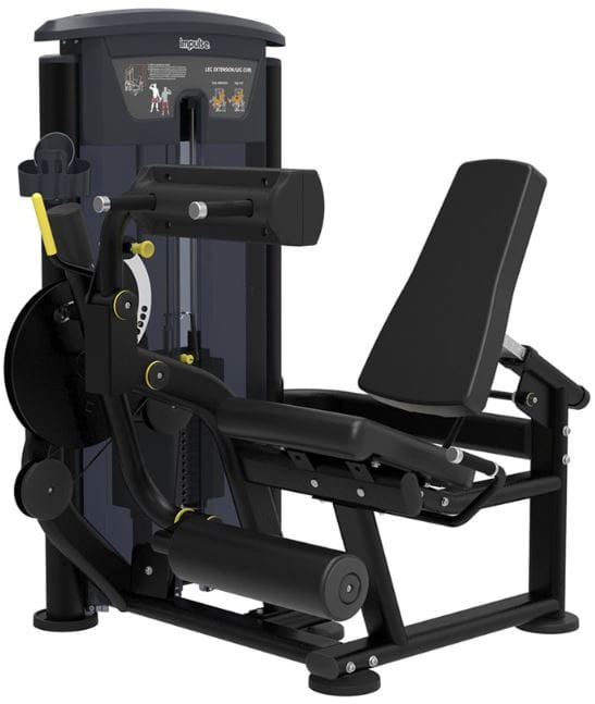 Impulse Full Commercial Pin Loaded Leg Extension/Leg Curl 200lb Stack IT9528