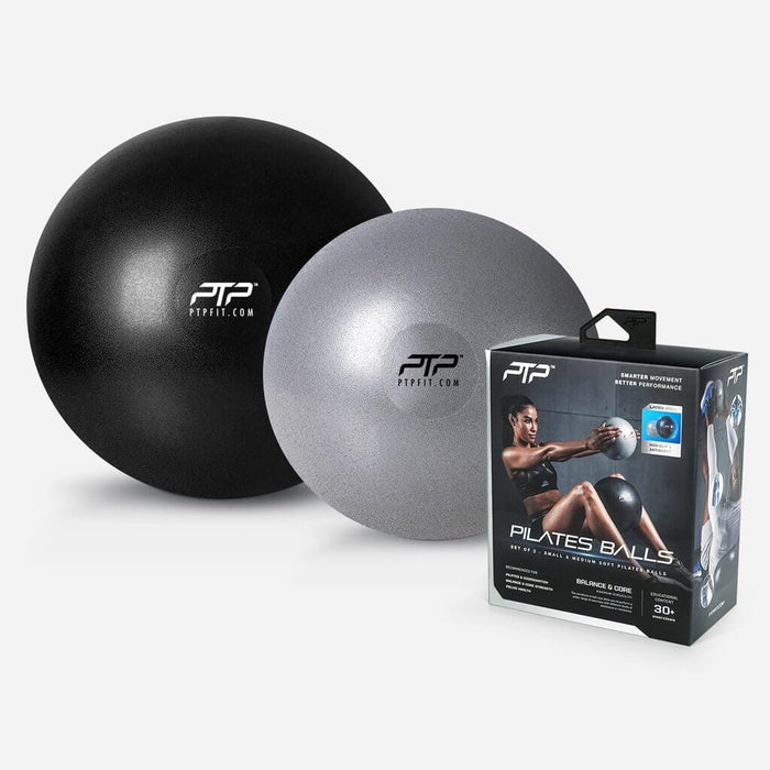 Pilates Balls Combo, Silver & Black